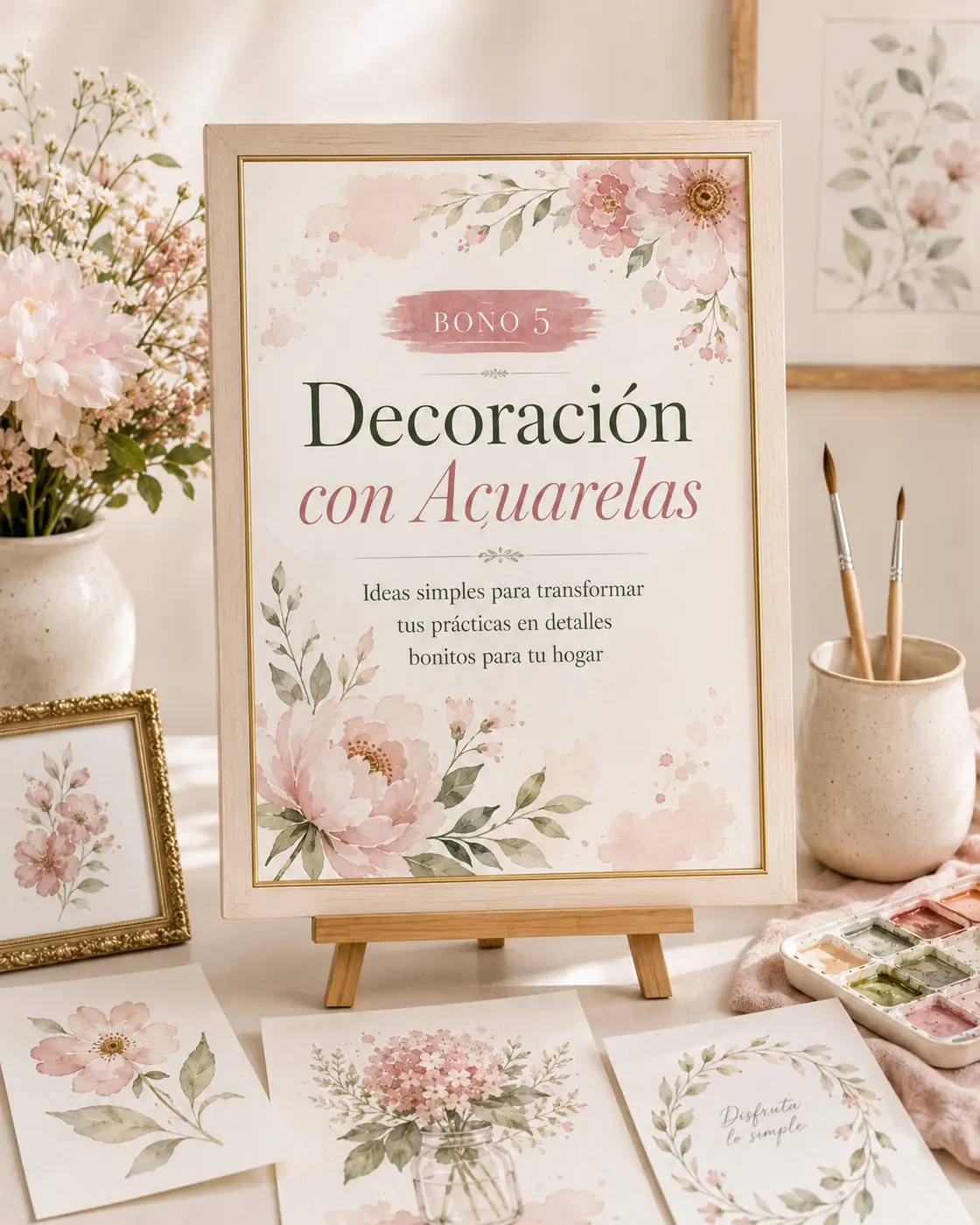 Capa real Decoración con acuarelas